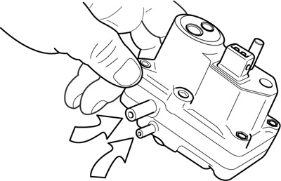 Technical part vector line drawing